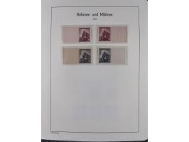 1939/45, postfrische und winzig ungebrauchte/gestempelte Sammlung mit vielen kompletten Gebieten, dabei Böhmen und Mähren mit