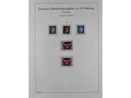 1939/45, postfrische und winzig ungebrauchte/gestempelte Sammlung mit vielen kompletten Gebieten, dabei Böhmen und Mähren mit