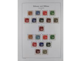 1939/45, postfrische und winzig ungebrauchte/gestempelte Sammlung mit vielen kompletten Gebieten, dabei Böhmen und Mähren mit