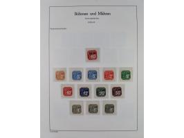 1939/45, postfrische und winzig ungebrauchte/gestempelte Sammlung mit vielen kompletten Gebieten, dabei Böhmen und Mähren mit