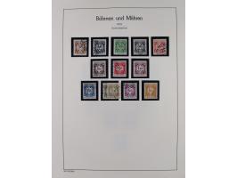 1939/45, postfrische und winzig ungebrauchte/gestempelte Sammlung mit vielen kompletten Gebieten, dabei Böhmen und Mähren mit