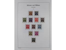 1939/45, postfrische und winzig ungebrauchte/gestempelte Sammlung mit vielen kompletten Gebieten, dabei Böhmen und Mähren mit