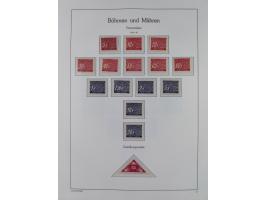 1939/45, postfrische und winzig ungebrauchte/gestempelte Sammlung mit vielen kompletten Gebieten, dabei Böhmen und Mähren mit