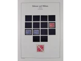 1939/45, postfrische und winzig ungebrauchte/gestempelte Sammlung mit vielen kompletten Gebieten, dabei Böhmen und Mähren mit
