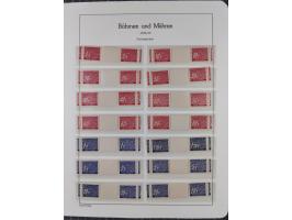1939/45, postfrische und winzig ungebrauchte/gestempelte Sammlung mit vielen kompletten Gebieten, dabei Böhmen und Mähren mit