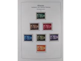 1939/45, postfrische und winzig ungebrauchte/gestempelte Sammlung mit vielen kompletten Gebieten, dabei Böhmen und Mähren mit