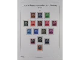 1939/45, postfrische und winzig ungebrauchte/gestempelte Sammlung mit vielen kompletten Gebieten, dabei Böhmen und Mähren mit