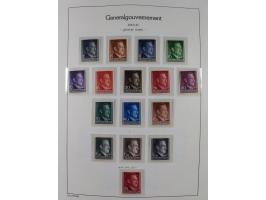 1939/45, postfrische und winzig ungebrauchte/gestempelte Sammlung mit vielen kompletten Gebieten, dabei Böhmen und Mähren mit