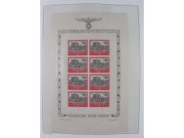 1939/45, postfrische und winzig ungebrauchte/gestempelte Sammlung mit vielen kompletten Gebieten, dabei Böhmen und Mähren mit