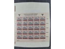 1939/45, postfrische und winzig ungebrauchte/gestempelte Sammlung mit vielen kompletten Gebieten, dabei Böhmen und Mähren mit