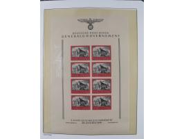 1939/45, postfrische und winzig ungebrauchte/gestempelte Sammlung mit vielen kompletten Gebieten, dabei Böhmen und Mähren mit