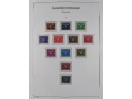 1939/45, postfrische und winzig ungebrauchte/gestempelte Sammlung mit vielen kompletten Gebieten, dabei Böhmen und Mähren mit