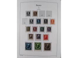 1849/1934 (ca.), meist postfrische Sammlung ab Altdeutschland mit einigen besseren Ausgaben, dabei u.a. Bayern mit Plattennum