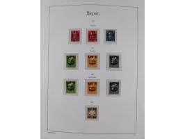 1849/1934 (ca.), meist postfrische Sammlung ab Altdeutschland mit einigen besseren Ausgaben, dabei u.a. Bayern mit Plattennum