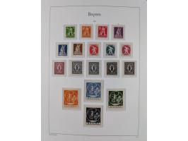 1849/1934 (ca.), meist postfrische Sammlung ab Altdeutschland mit einigen besseren Ausgaben, dabei u.a. Bayern mit Plattennum