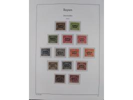 1849/1934 (ca.), meist postfrische Sammlung ab Altdeutschland mit einigen besseren Ausgaben, dabei u.a. Bayern mit Plattennum