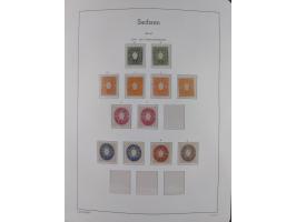 1849/1934 (ca.), meist postfrische Sammlung ab Altdeutschland mit einigen besseren Ausgaben, dabei u.a. Bayern mit Plattennum