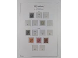 1849/1934 (ca.), meist postfrische Sammlung ab Altdeutschland mit einigen besseren Ausgaben, dabei u.a. Bayern mit Plattennum