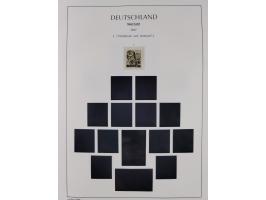 1947/59, in den Hauptnummern komplette Sammlung inkl. Dienstmarken, dabei viele Zwischenstegpaare, Hochwasserblockpaar sign. 