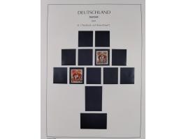 1947/59, in den Hauptnummern komplette Sammlung inkl. Dienstmarken, dabei viele Zwischenstegpaare, Hochwasserblockpaar sign. 