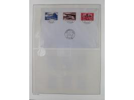 1947/59, in den Hauptnummern komplette Sammlung inkl. Dienstmarken, dabei viele Zwischenstegpaare, Hochwasserblockpaar sign. 