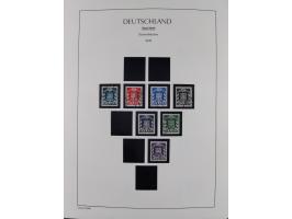 1947/59, in den Hauptnummern komplette Sammlung inkl. Dienstmarken, dabei viele Zwischenstegpaare, Hochwasserblockpaar sign. 