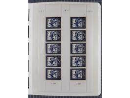 1947/59, in den Hauptnummern komplette Sammlung inkl. Dienstmarken, dabei viele Zwischenstegpaare, Hochwasserblockpaar sign. 