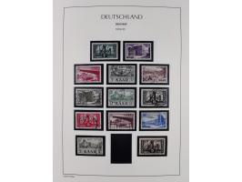 1947/59, in den Hauptnummern komplette Sammlung inkl. Dienstmarken, dabei viele Zwischenstegpaare, Hochwasserblockpaar sign. 
