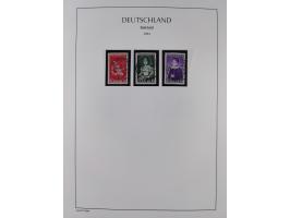 1947/59, in den Hauptnummern komplette Sammlung inkl. Dienstmarken, dabei viele Zwischenstegpaare, Hochwasserblockpaar sign. 