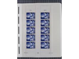 1947/59, in den Hauptnummern komplette Sammlung inkl. Dienstmarken, dabei viele Zwischenstegpaare, Hochwasserblockpaar sign. 