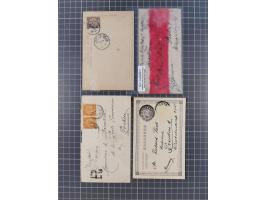 1900/11, postal history group of circa 65 covers and cards, mostly foreign destinations, many attractive and interesting usag