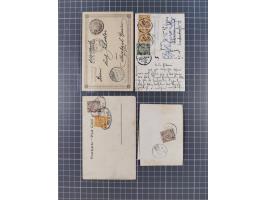 1900/11, postal history group of circa 65 covers and cards, mostly foreign destinations, many attractive and interesting usag