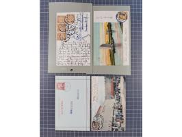 1900/11, postal history group of circa 65 covers and cards, mostly foreign destinations, many attractive and interesting usag