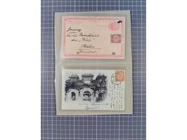 1900/11, postal history group of circa 65 covers and cards, mostly foreign destinations, many attractive and interesting usag