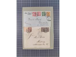 1900/11, postal history group of circa 65 covers and cards, mostly foreign destinations, many attractive and interesting usag