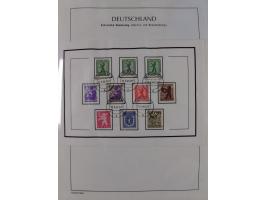 1945/49, meist postfrische Sammlung, dabei viele komplette Ausgaben, u.a. Mi.-Nr. 95AXatUs (2), Bl. 1x Bogenecke, Bl. 3-5, Bl
