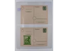 1945/49, meist postfrische Sammlung, dabei viele komplette Ausgaben, u.a. Mi.-Nr. 95AXatUs (2), Bl. 1x Bogenecke, Bl. 3-5, Bl