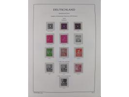 1945/49, meist postfrische Sammlung, dabei viele komplette Ausgaben, u.a. Mi.-Nr. 95AXatUs (2), Bl. 1x Bogenecke, Bl. 3-5, Bl