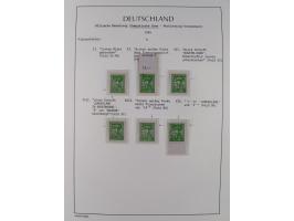 1945/49, meist postfrische Sammlung, dabei viele komplette Ausgaben, u.a. Mi.-Nr. 95AXatUs (2), Bl. 1x Bogenecke, Bl. 3-5, Bl