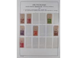 1945/49, meist postfrische Sammlung, dabei viele komplette Ausgaben, u.a. Mi.-Nr. 95AXatUs (2), Bl. 1x Bogenecke, Bl. 3-5, Bl