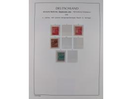 1945/49, meist postfrische Sammlung, dabei viele komplette Ausgaben, u.a. Mi.-Nr. 95AXatUs (2), Bl. 1x Bogenecke, Bl. 3-5, Bl