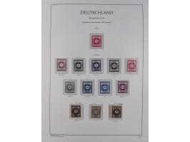 1945/49, meist postfrische Sammlung, dabei viele komplette Ausgaben, u.a. Mi.-Nr. 95AXatUs (2), Bl. 1x Bogenecke, Bl. 3-5, Bl