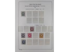 1945/49, meist postfrische Sammlung, dabei viele komplette Ausgaben, u.a. Mi.-Nr. 95AXatUs (2), Bl. 1x Bogenecke, Bl. 3-5, Bl