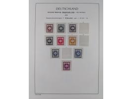 1945/49, meist postfrische Sammlung, dabei viele komplette Ausgaben, u.a. Mi.-Nr. 95AXatUs (2), Bl. 1x Bogenecke, Bl. 3-5, Bl