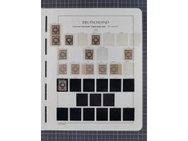 1945/49, meist postfrische Sammlung, dabei viele komplette Ausgaben, u.a. Mi.-Nr. 95AXatUs (2), Bl. 1x Bogenecke, Bl. 3-5, Bl