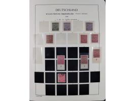 1945/49, meist postfrische Sammlung, dabei viele komplette Ausgaben, u.a. Mi.-Nr. 95AXatUs (2), Bl. 1x Bogenecke, Bl. 3-5, Bl