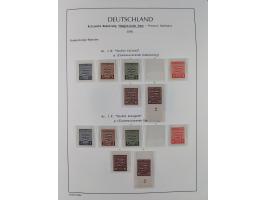 1945/49, meist postfrische Sammlung, dabei viele komplette Ausgaben, u.a. Mi.-Nr. 95AXatUs (2), Bl. 1x Bogenecke, Bl. 3-5, Bl