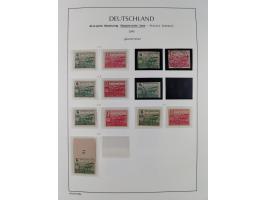 1945/49, meist postfrische Sammlung, dabei viele komplette Ausgaben, u.a. Mi.-Nr. 95AXatUs (2), Bl. 1x Bogenecke, Bl. 3-5, Bl