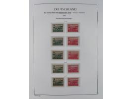 1945/49, meist postfrische Sammlung, dabei viele komplette Ausgaben, u.a. Mi.-Nr. 95AXatUs (2), Bl. 1x Bogenecke, Bl. 3-5, Bl