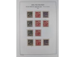 1945/49, meist postfrische Sammlung, dabei viele komplette Ausgaben, u.a. Mi.-Nr. 95AXatUs (2), Bl. 1x Bogenecke, Bl. 3-5, Bl